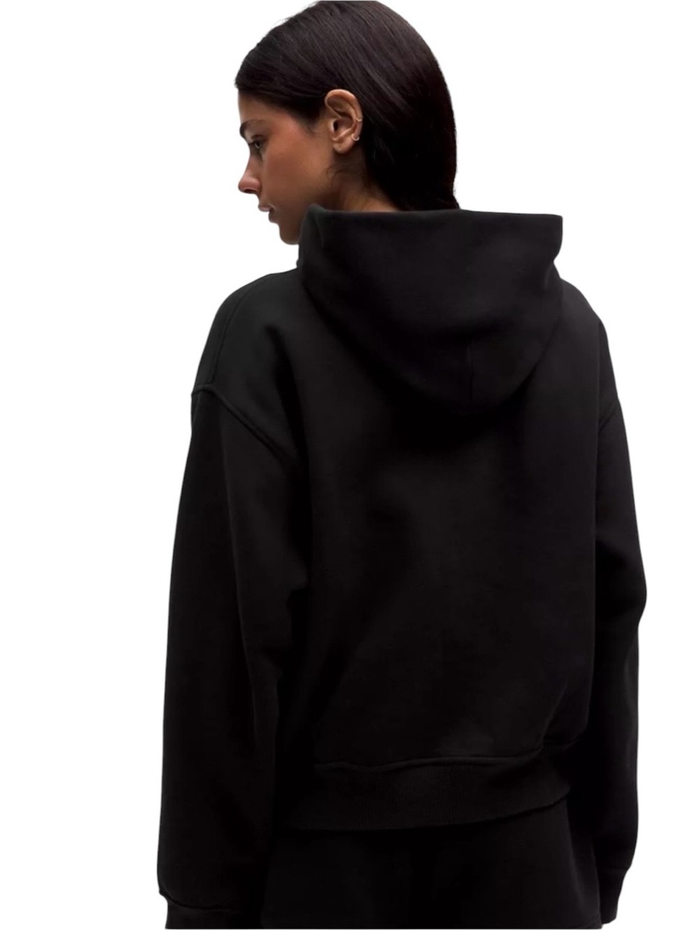 NWT Lululemon Steady State Oversized Hoodie Black Women’s Large - Picture 4 of 10